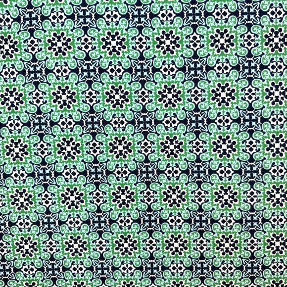 Max Studio Women’s Sleeveless Green and Blue Geometric Patterned Trapeze Dress L - Picture 7 of 13